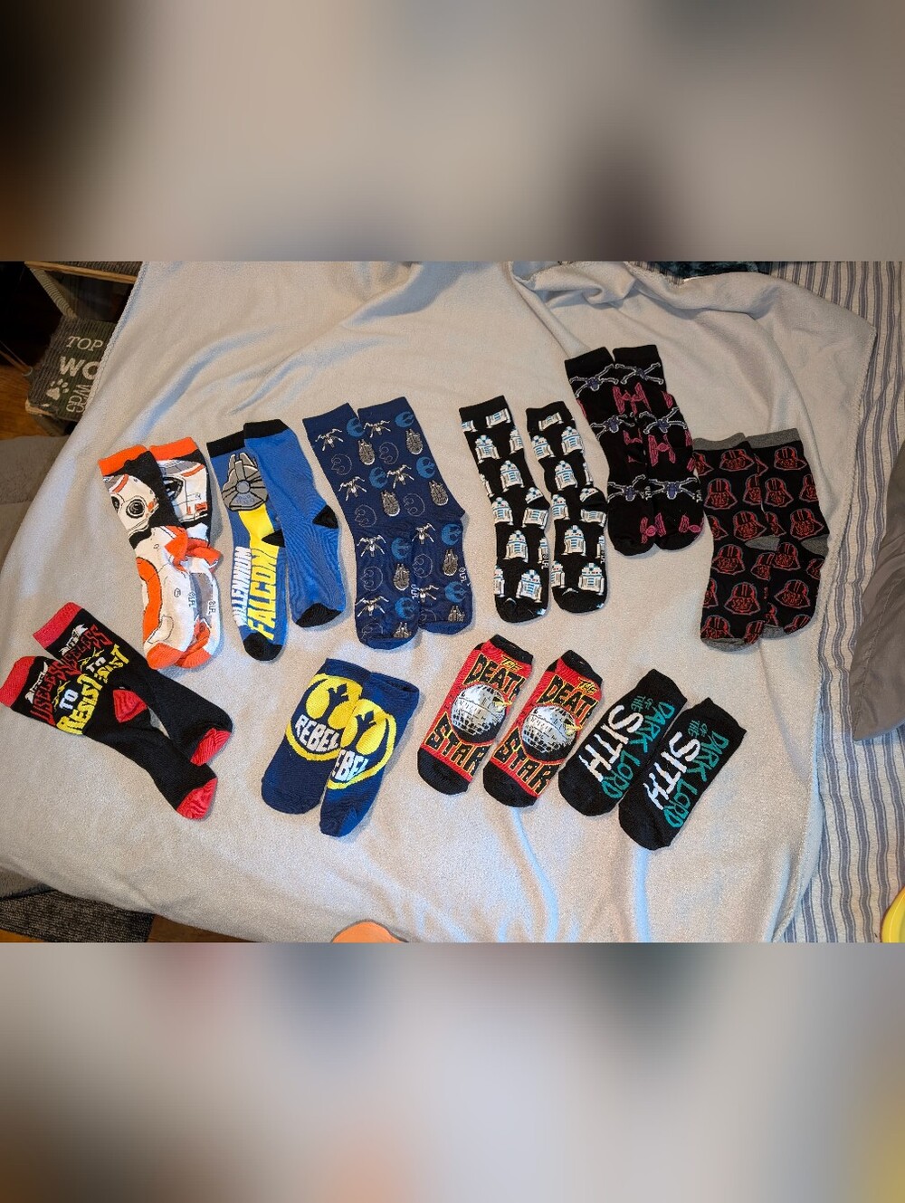 Star Wars 10-Pair Sock Lot | Unworn| Unisex Shoe /Lucasfilm Ltd| Crew + No-Show